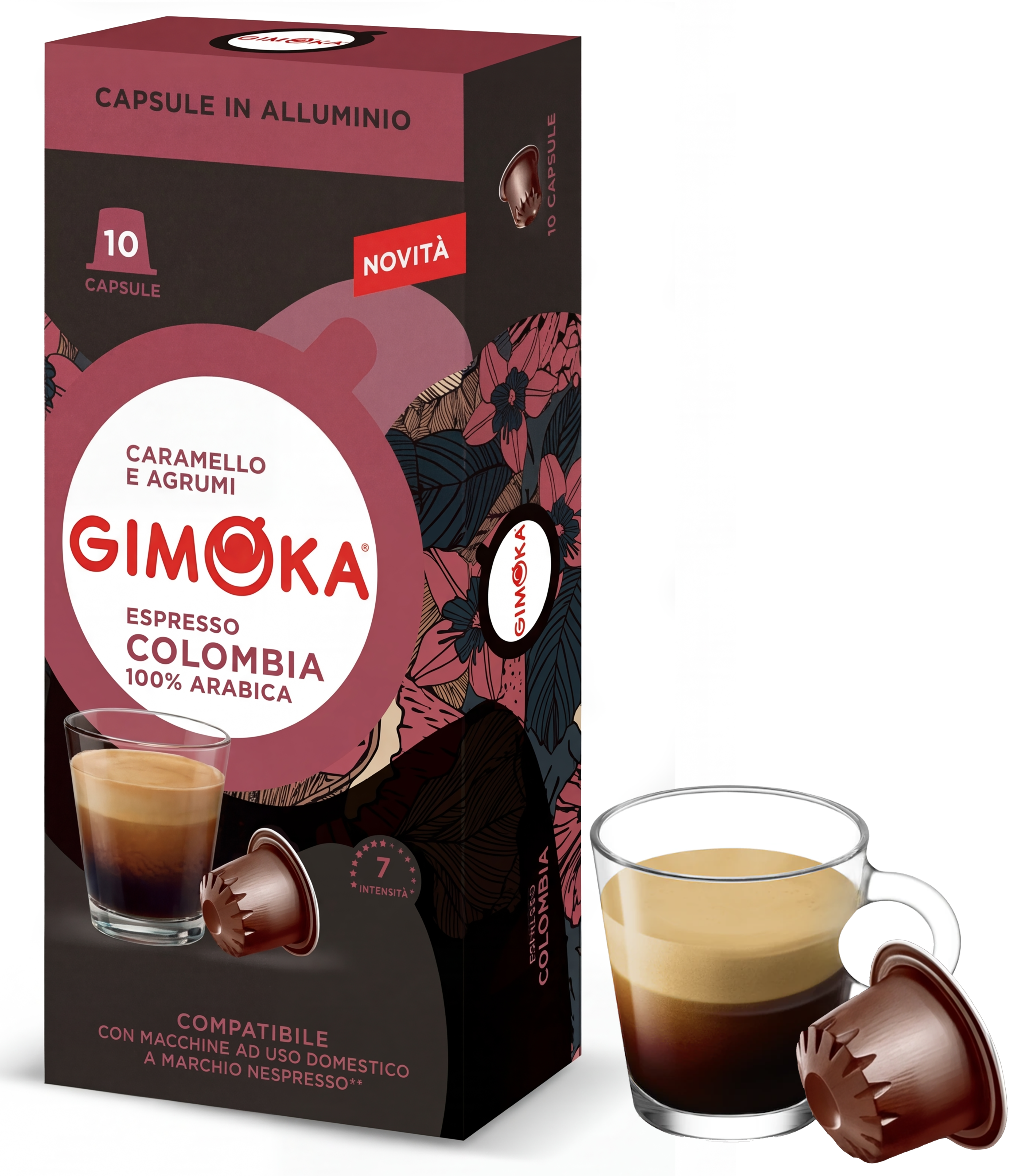 Gimoka Colombia Nespresso® Uyumlu Alüminyum Kapsül Kahve — Kolombiya %100 Arabica - Gimoka