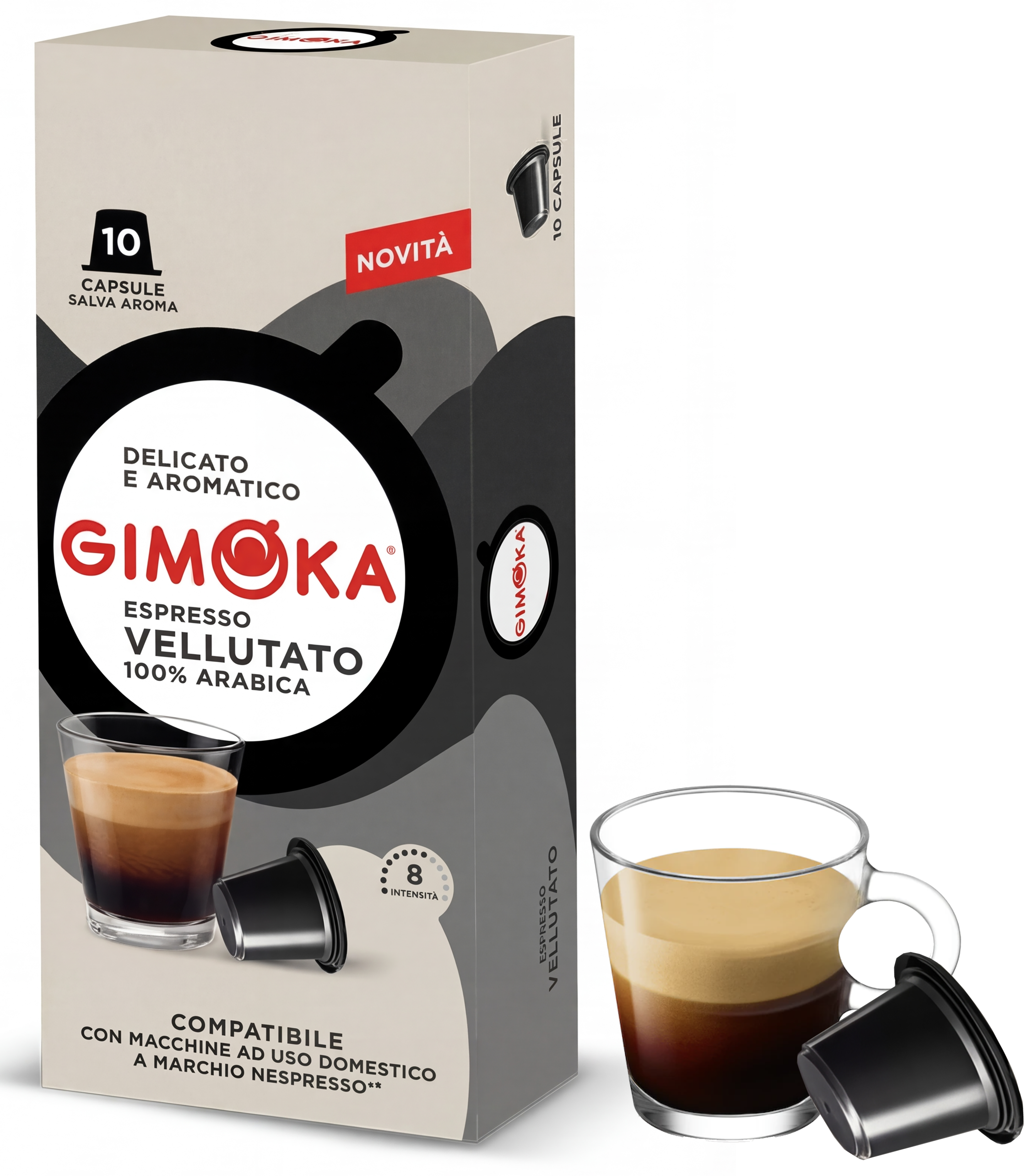 Gimoka Vellutato Nespresso® Uyumlu Kapsül Kahve — %100 Arabica | 10'lu - Gimoka