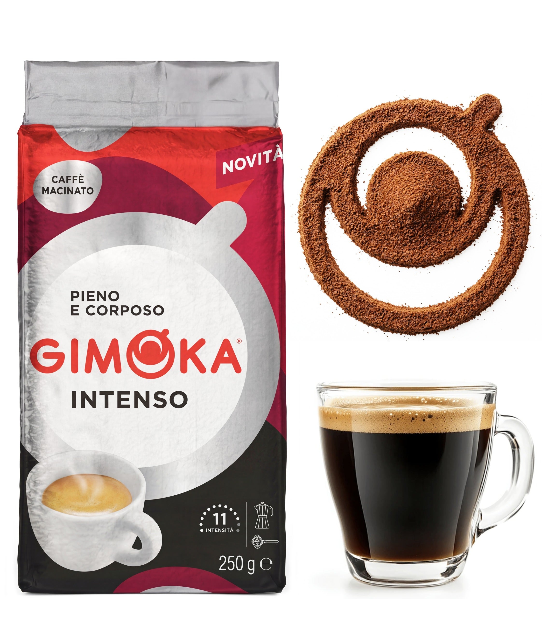 Gimoka Intenso Dolce Arabica Öğütülmüş Filtre Kahve — 250g - Gimoka